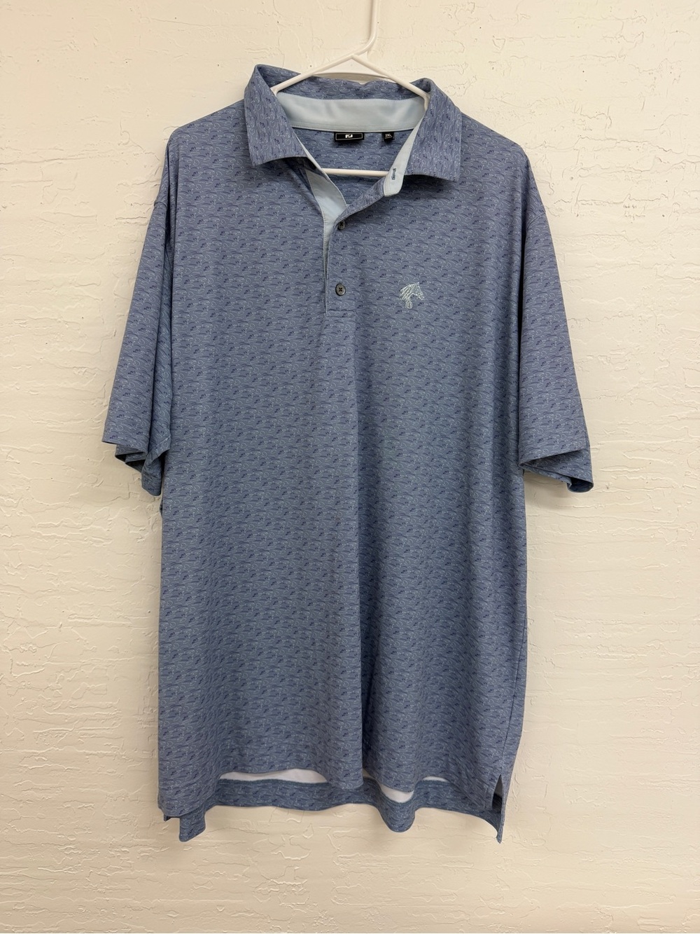 FootJoy Men's Heathered Light Blue Performance Polo